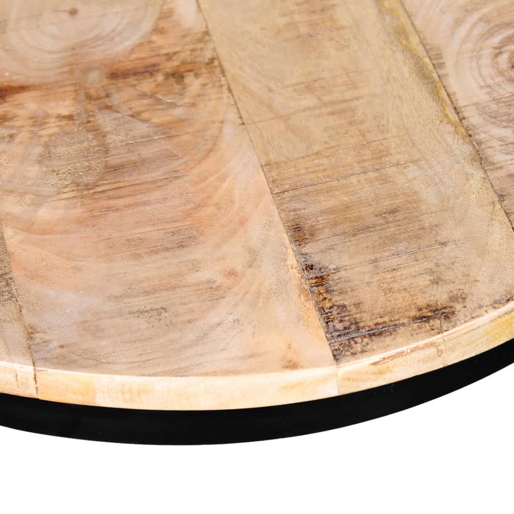 2-delige Salontafelset rond 40/50 cm ruw mangohout – afbeelding 6