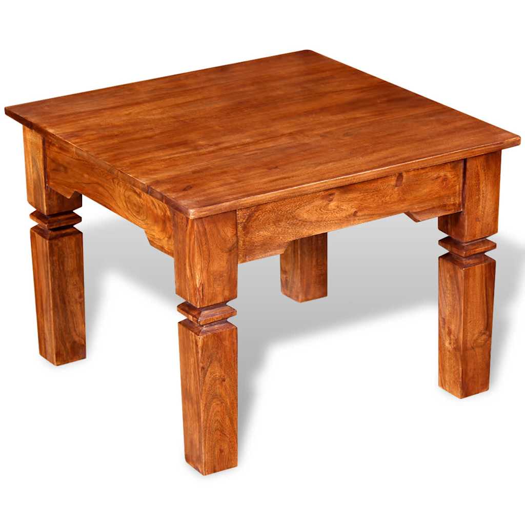 Salontafel 60x60x45 cm massief hout – afbeelding 1