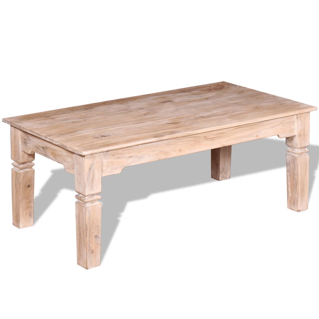 Salontafel 110x60x45 cm massief acaciahout – afbeelding 1