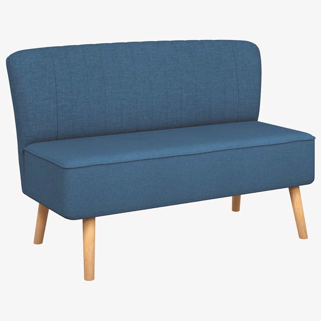 Bank 117x55,5x77 cm stof blauw – afbeelding 2