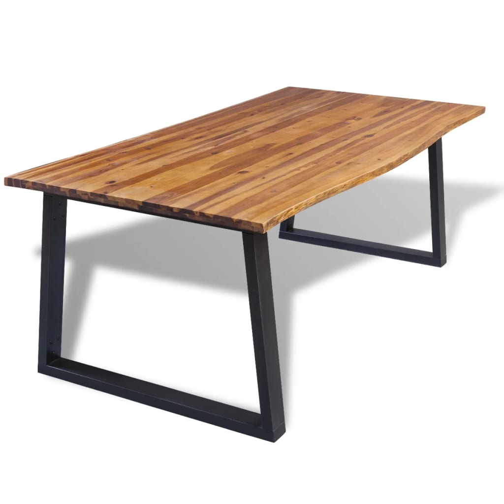 Eetkamertafel 200x90 cm massief acaciahout