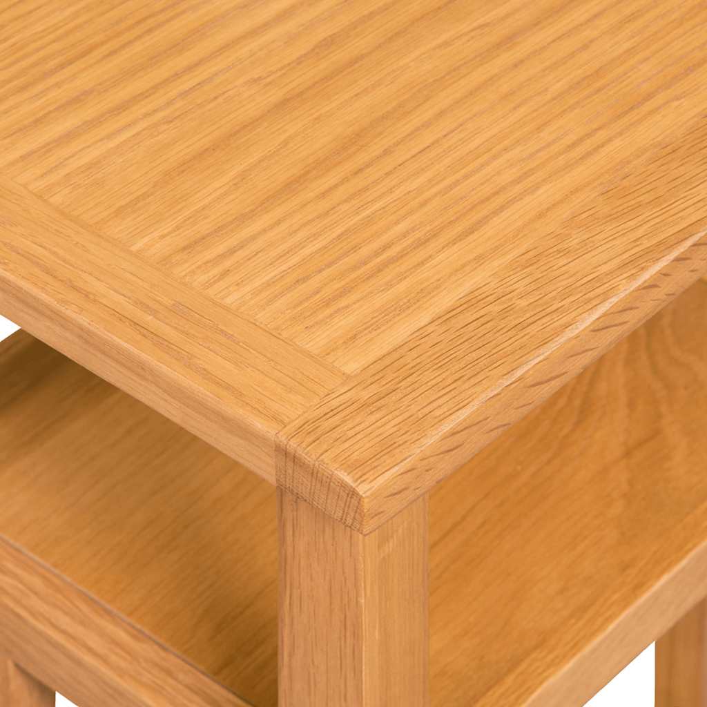 Bijzettafel met tijdschrifthouder 27x35x55 cm massief eikenhout – afbeelding 6