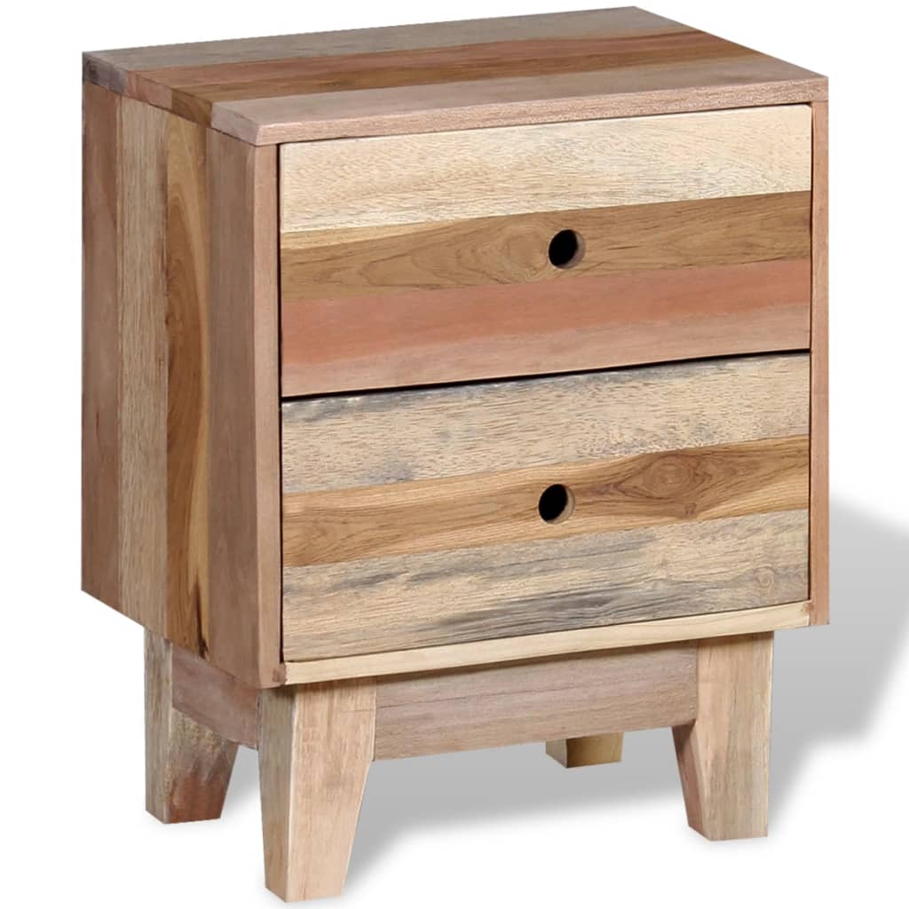 Nachtkastje massief gerecycled hout – afbeelding 5
