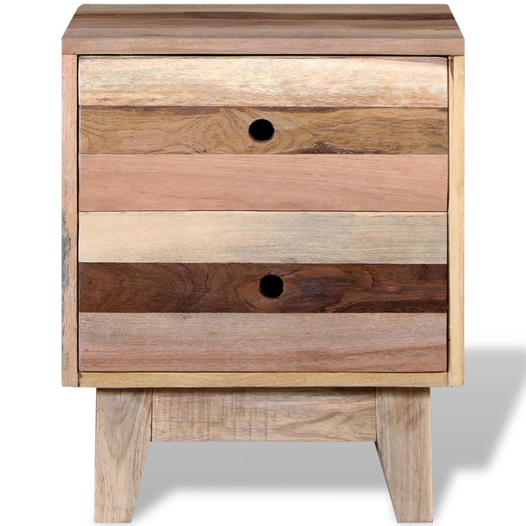 Nachtkastje massief gerecycled hout – afbeelding 6
