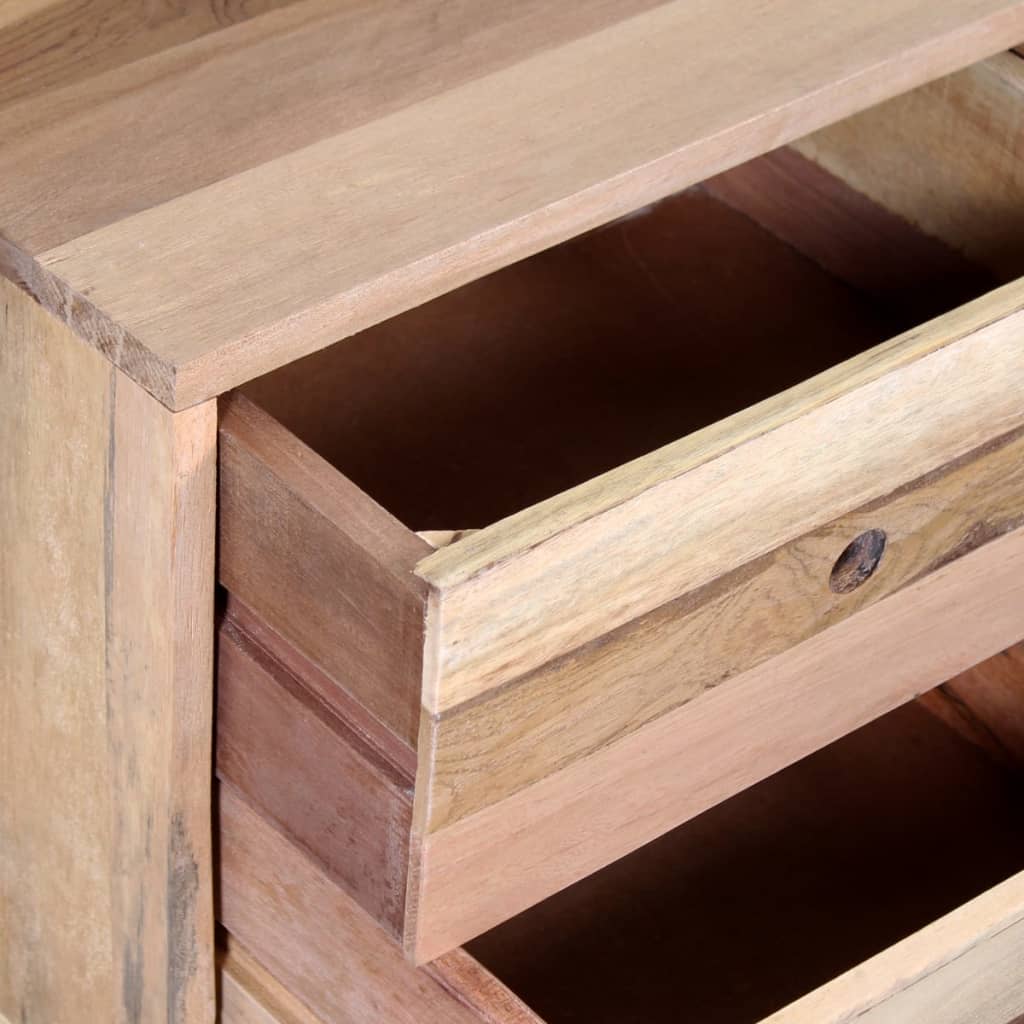Nachtkastje massief gerecycled hout – afbeelding 7
