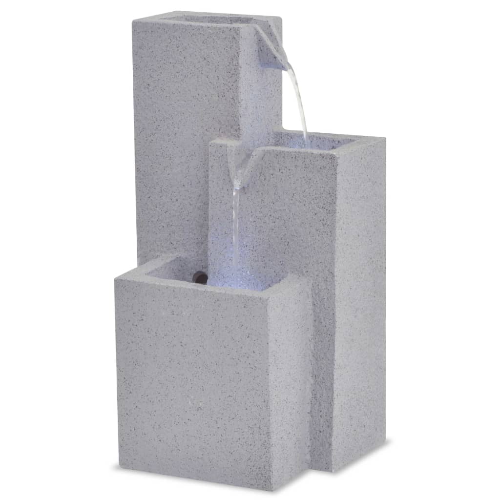 Binnenfontein met LED-verlichting polyresin