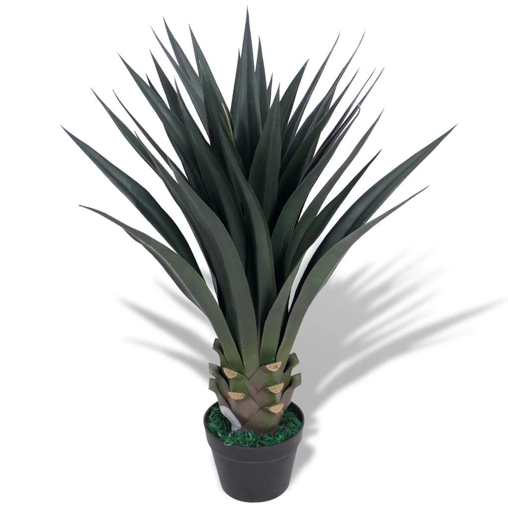 Kunst yucca plant met pot 85 cm groen – afbeelding 2
