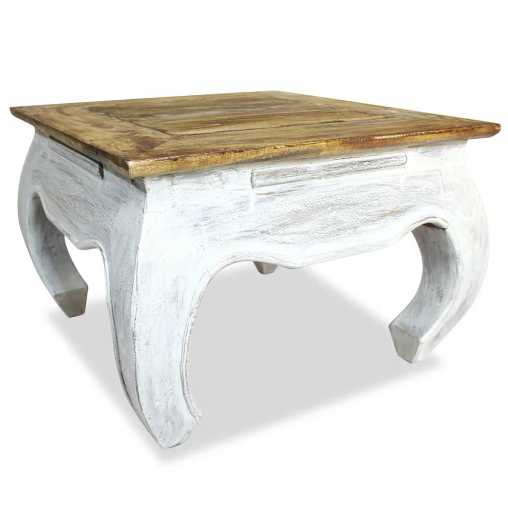 Bijzettafel 50x50x35 cm massief mahoniehout – afbeelding 1