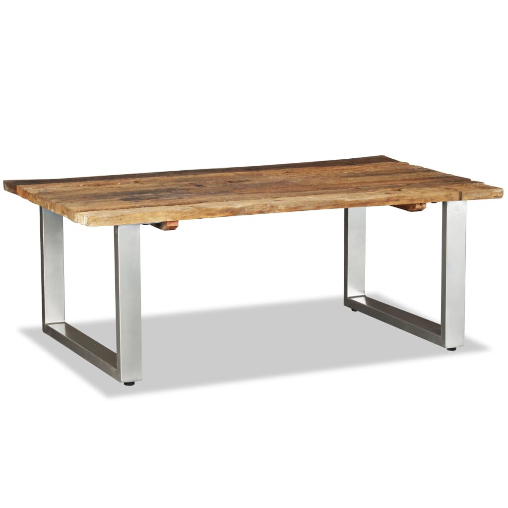 Salontafel 100x60x38 cm massief gerecycled hout – afbeelding 2