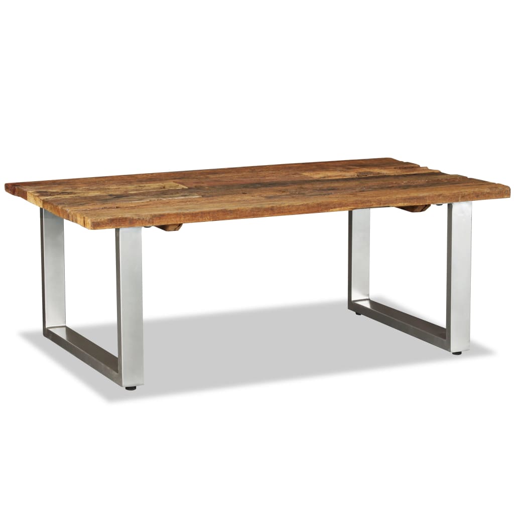 Salontafel 100x60x38 cm massief gerecycled hout – afbeelding 3