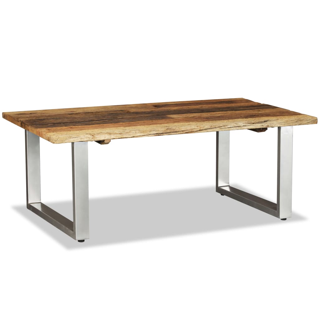 Salontafel 100x60x38 cm massief gerecycled hout – afbeelding 4