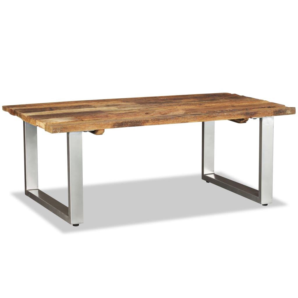 Salontafel 100x60x38 cm massief gerecycled hout – afbeelding 5