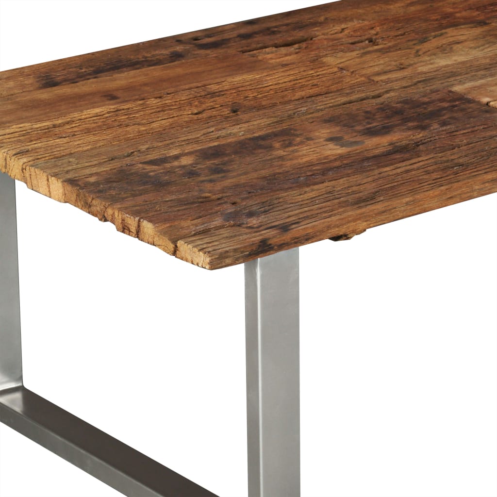 Salontafel 100x60x38 cm massief gerecycled hout – afbeelding 6