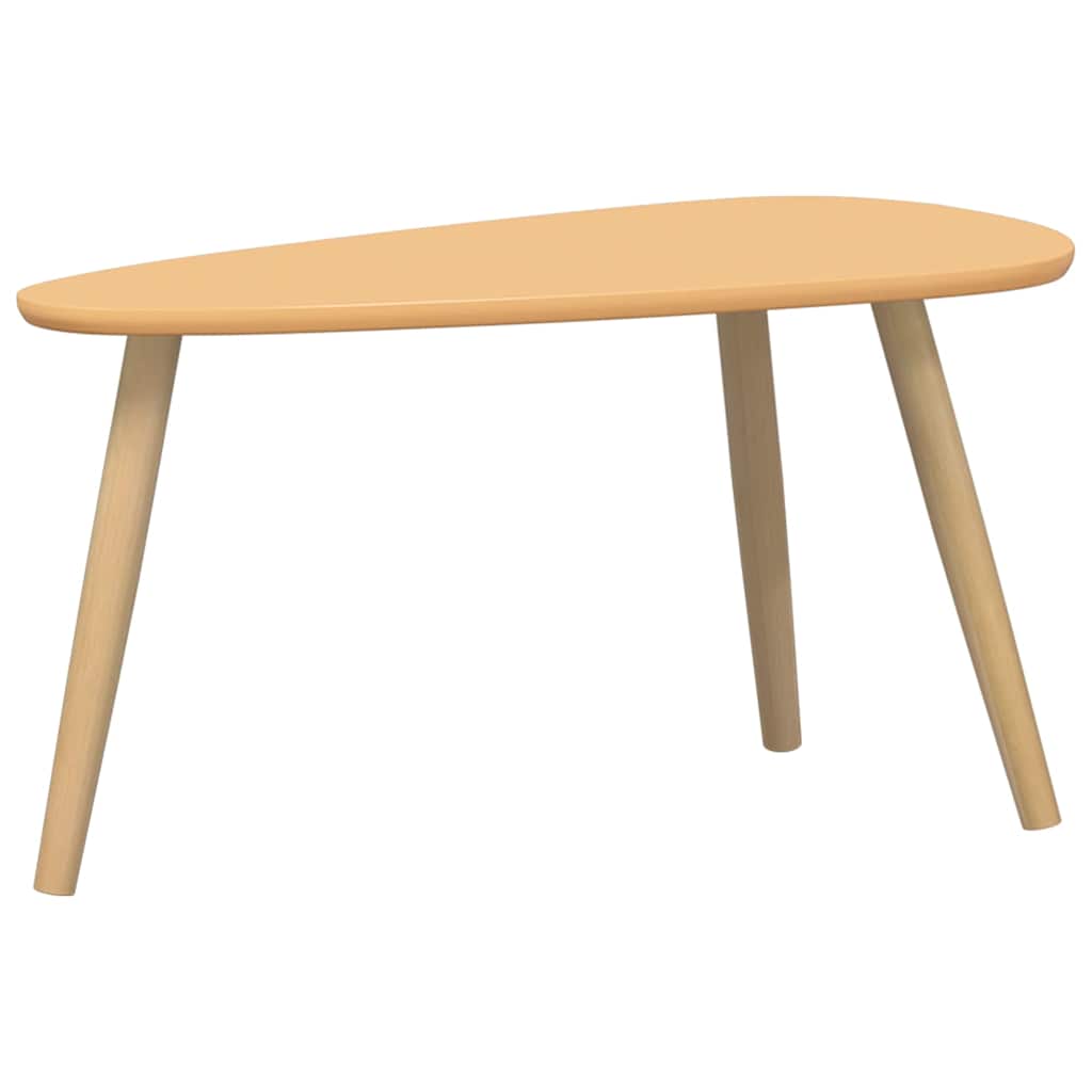 2-delige Salontafelset massief grenenhout bruin – afbeelding 3
