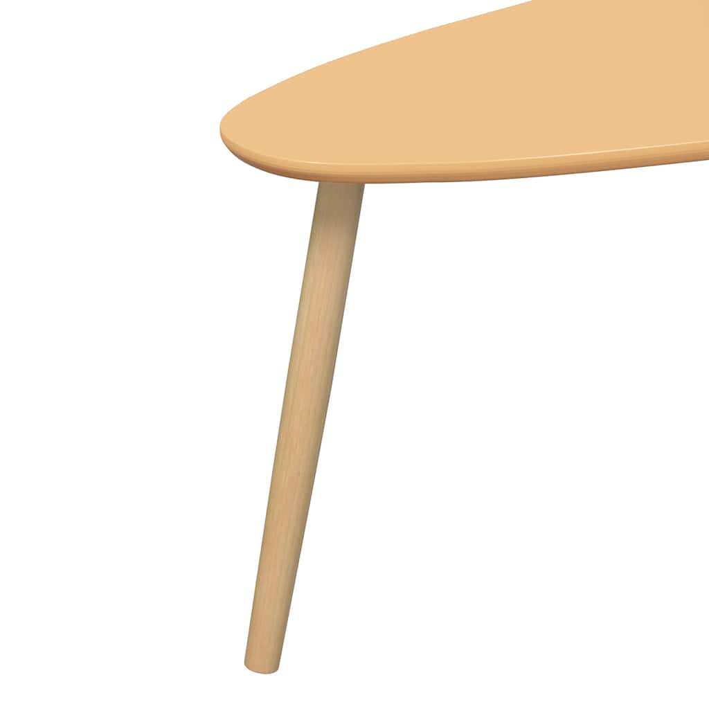 2-delige Salontafelset massief grenenhout bruin – afbeelding 8