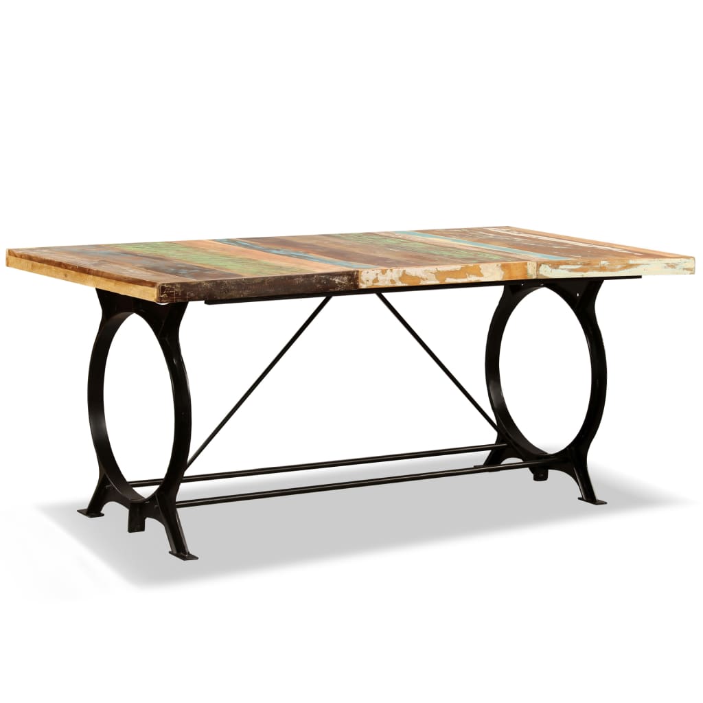 Eettafel 180 cm massief gerecycled hout – afbeelding 10