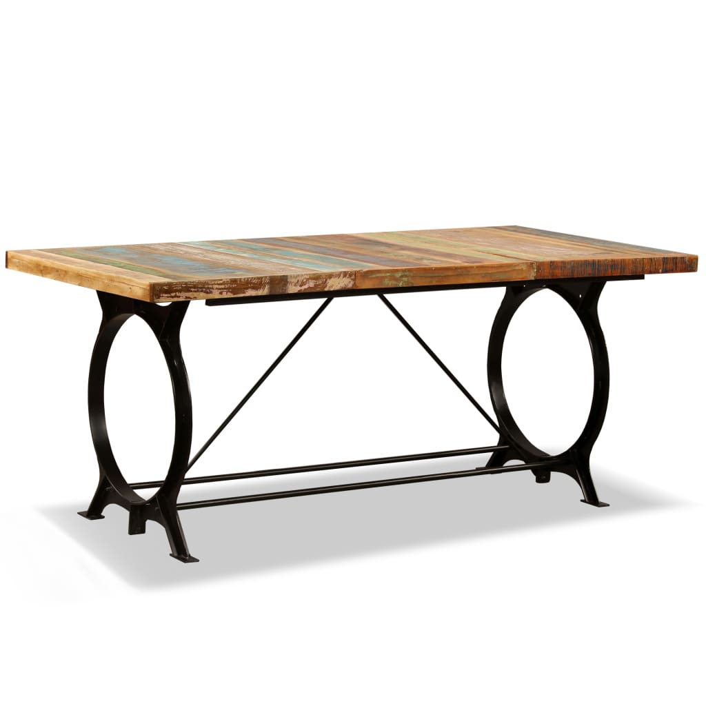 Eettafel 180 cm massief gerecycled hout – afbeelding 11