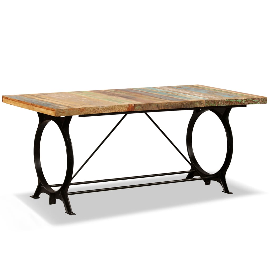 Eettafel 180 cm massief gerecycled hout – afbeelding 12