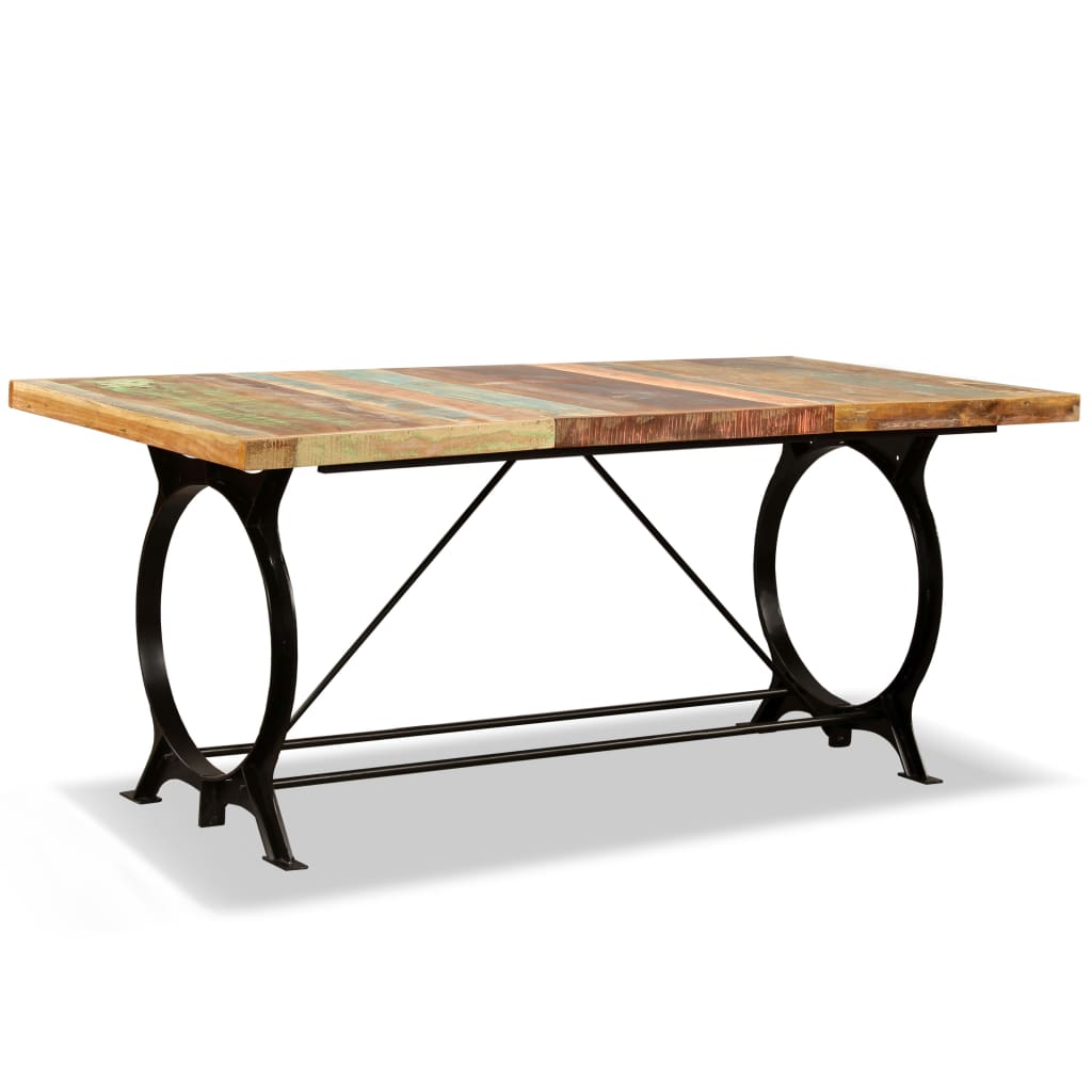 Eettafel 180 cm massief gerecycled hout – afbeelding 9