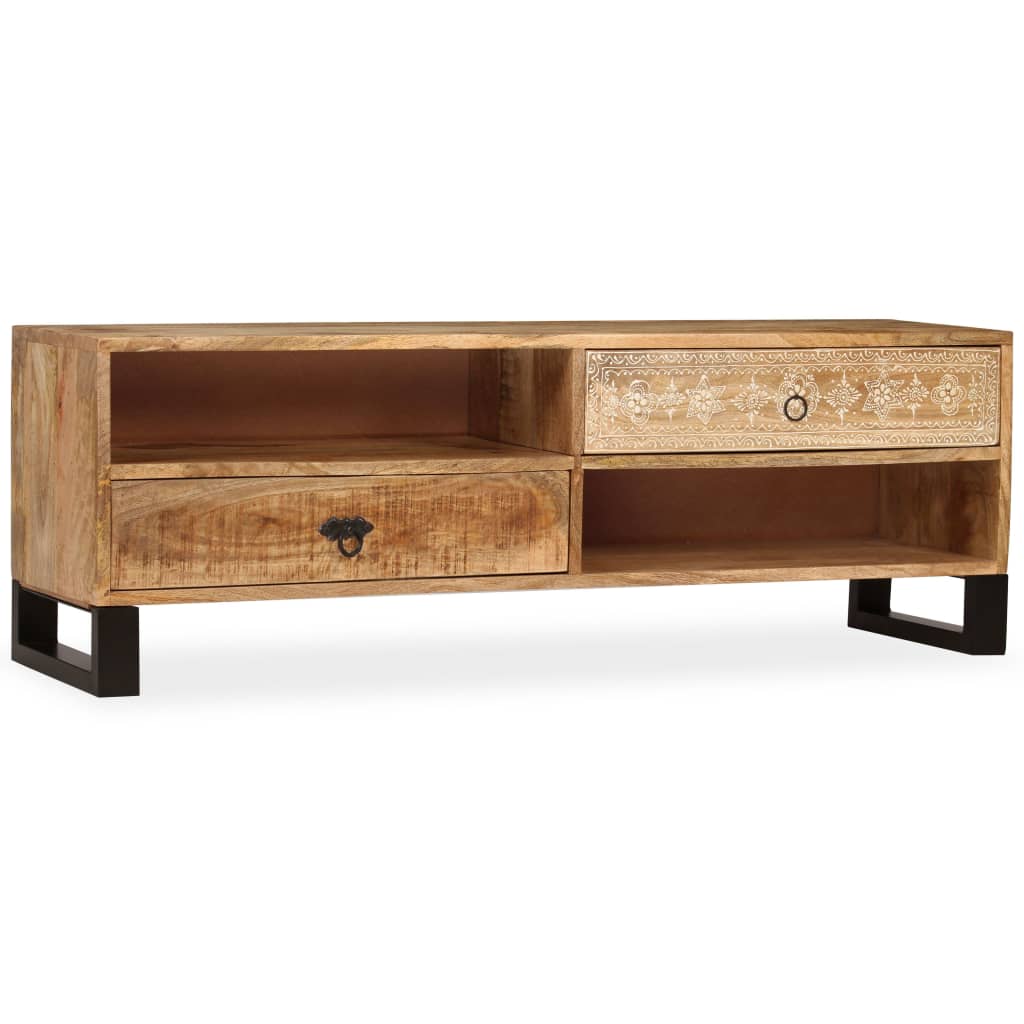 Tv-meubel 120x30x40 cm massief mangohout