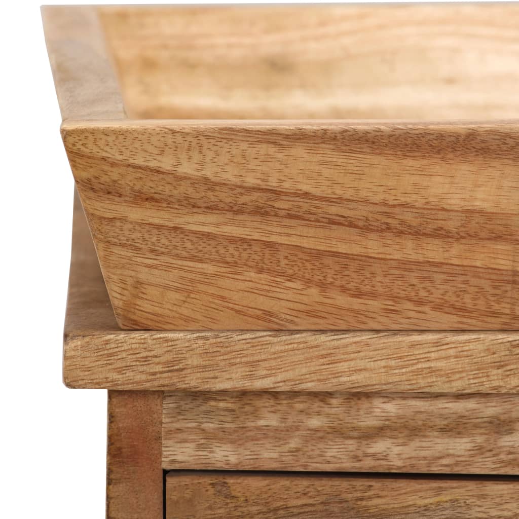 Bijzettafel 65x40x76 cm massief mangohout – afbeelding 5