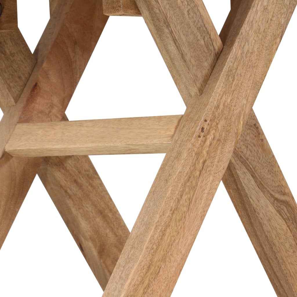 Bijzettafel 65x40x76 cm massief mangohout – afbeelding 8