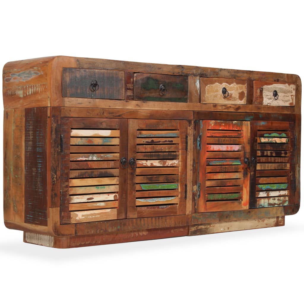 Dressoir 150x35x75 cm massief gerecycled hout