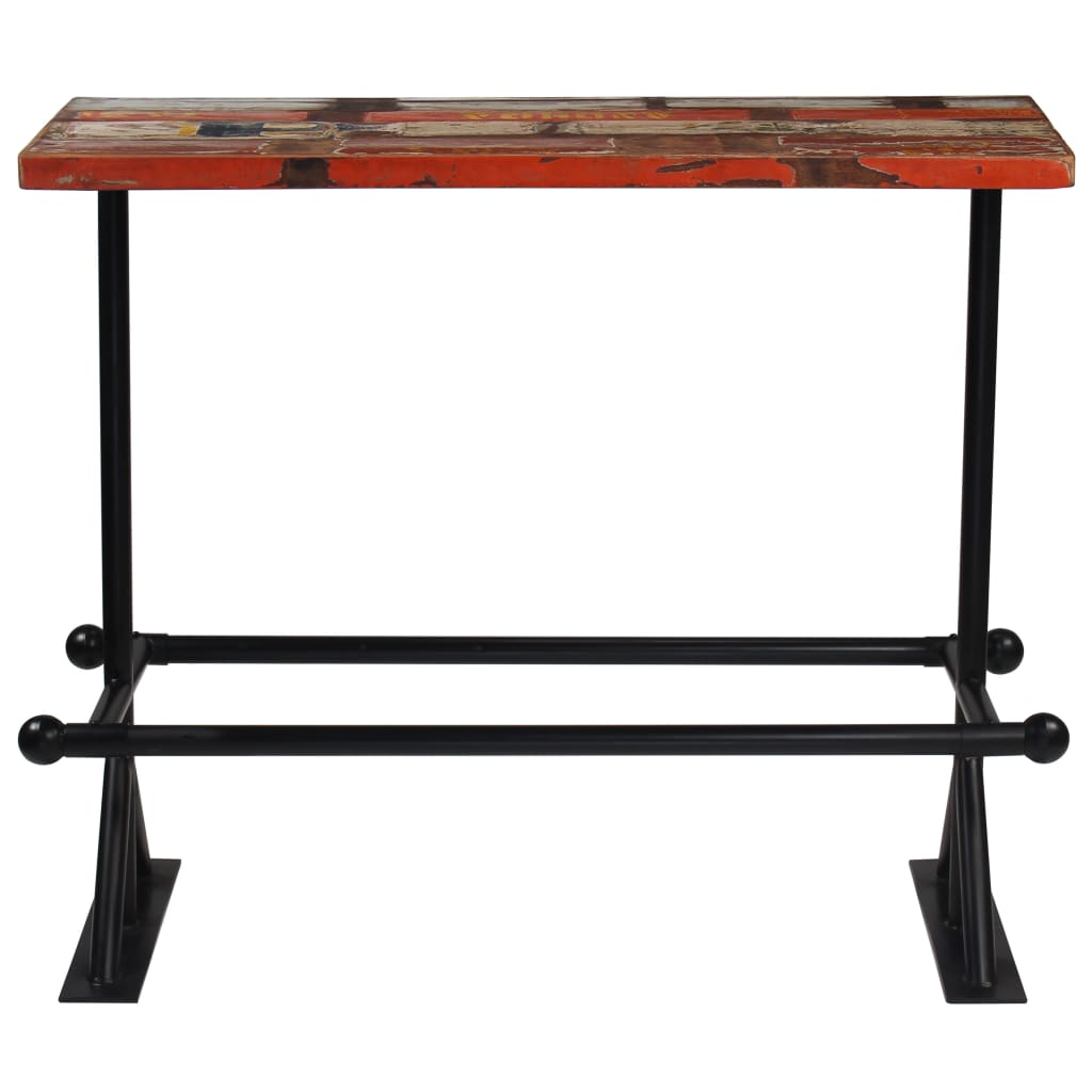 5-delige Barset massief gerecycled hout meerkleurig – afbeelding 3