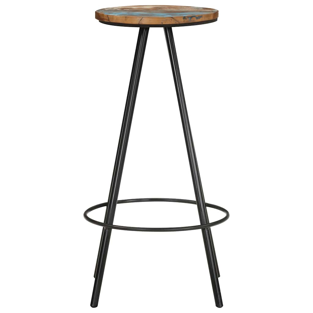 Barkrukken 4 st massief gerecycled hout – afbeelding 3