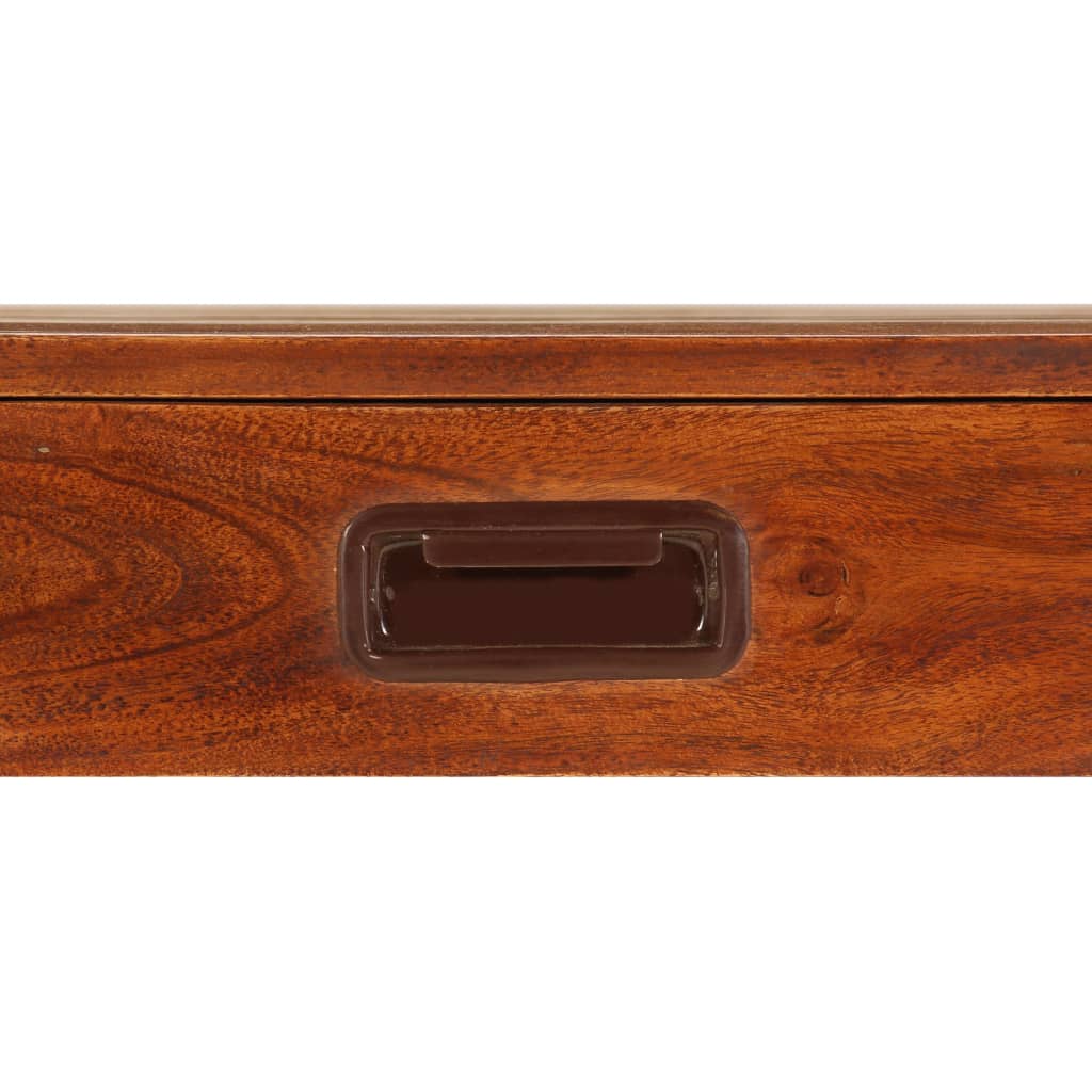 Bureau 110x50x76 cm massief acaciahout en honingafwerking – afbeelding 6