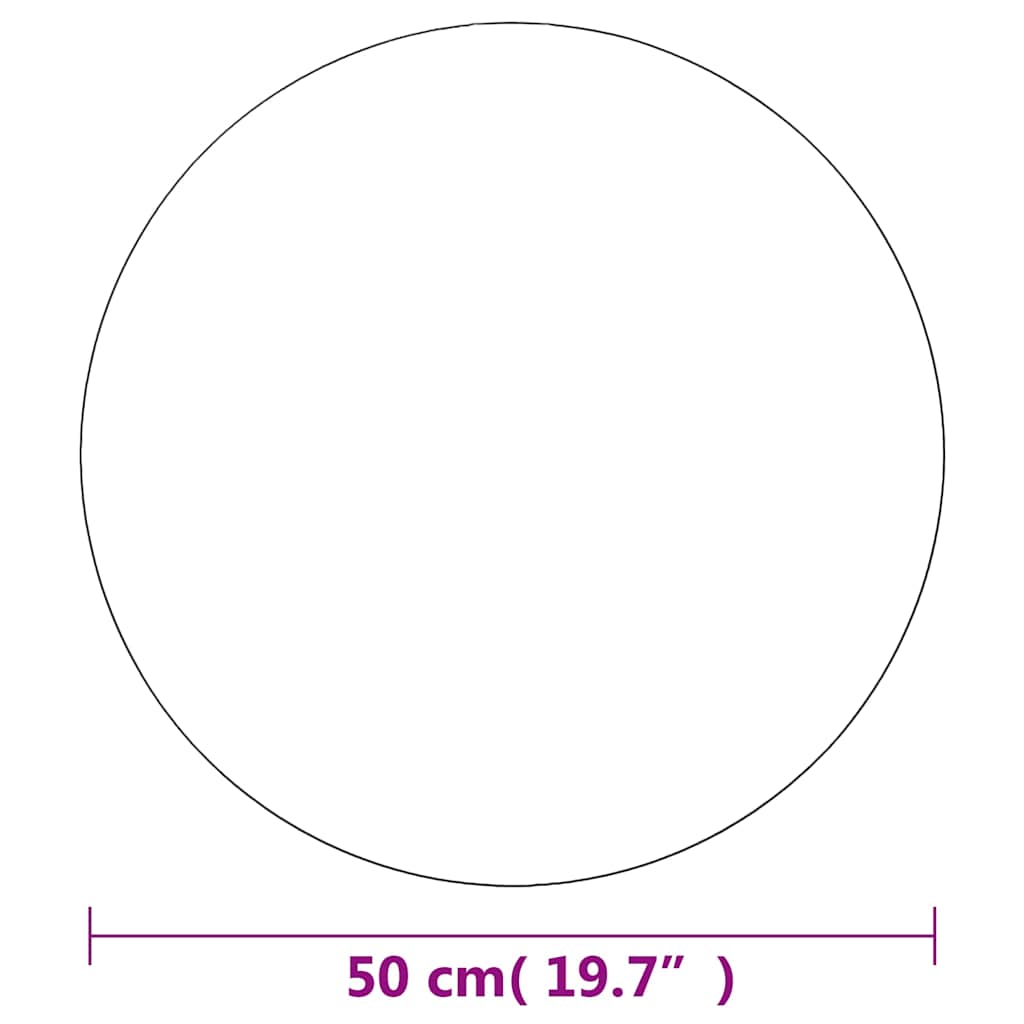 Wandspiegel rond 50 cm glas – afbeelding 8