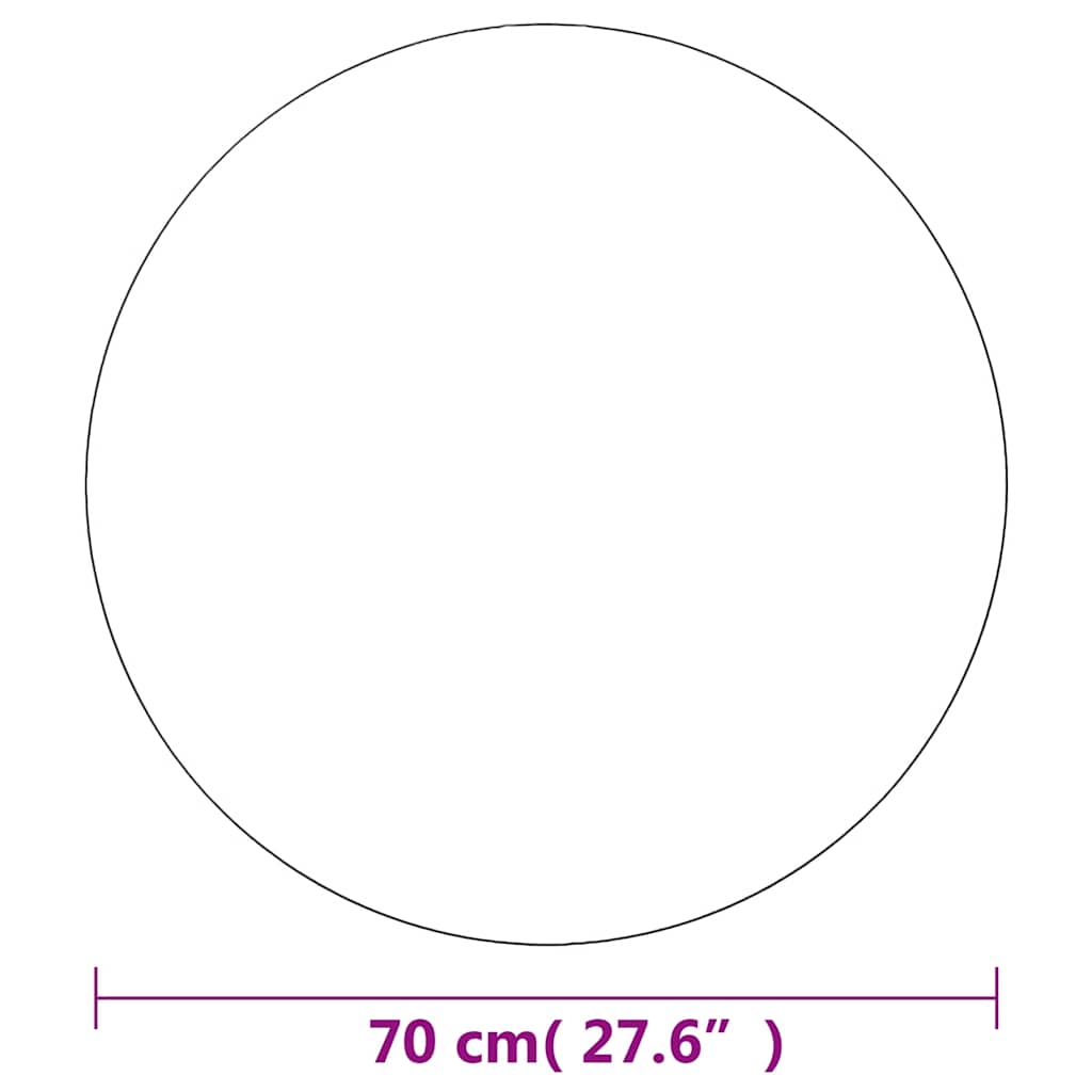 Wandspiegel rond 70 cm glas – afbeelding 8