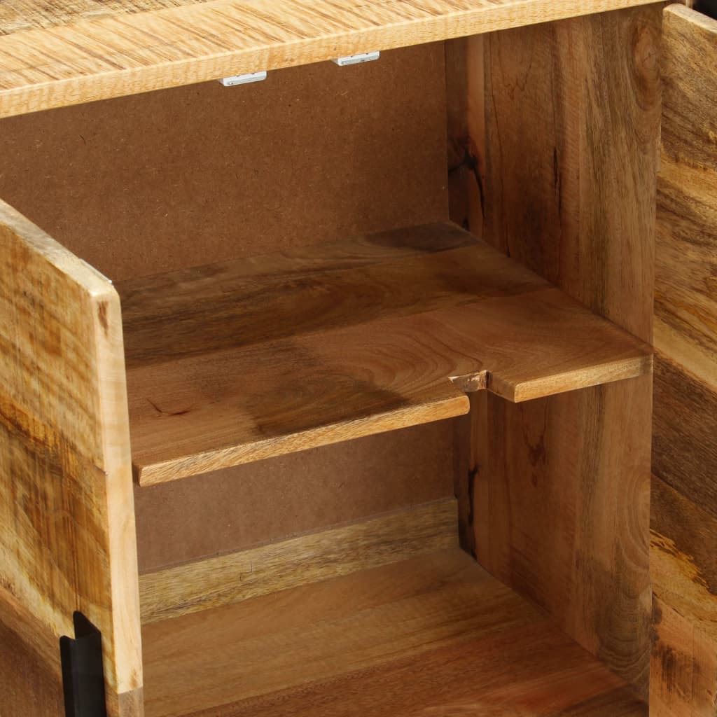 Dressoir 150x40x80 cm massief mangohout – afbeelding 9