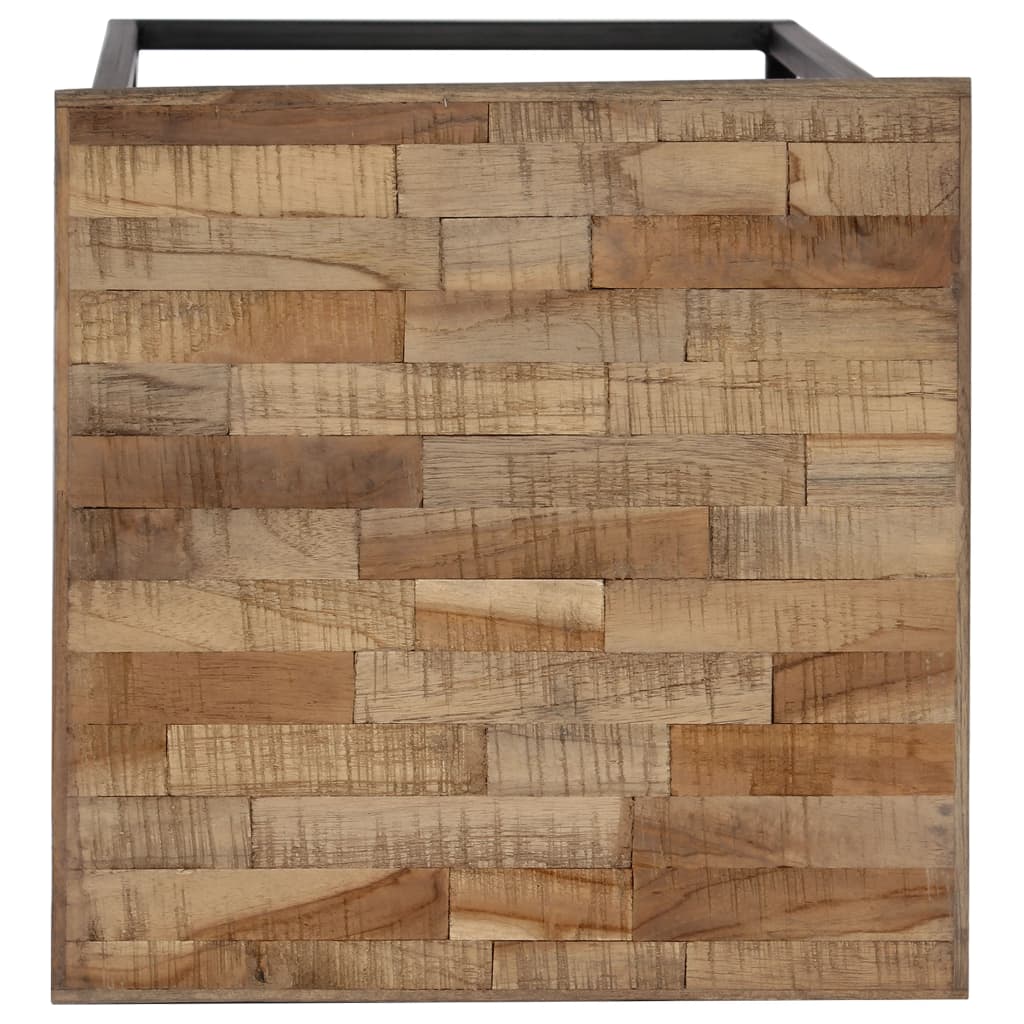 Plantentafelset gerecycled teakhout 3-delig – afbeelding 6