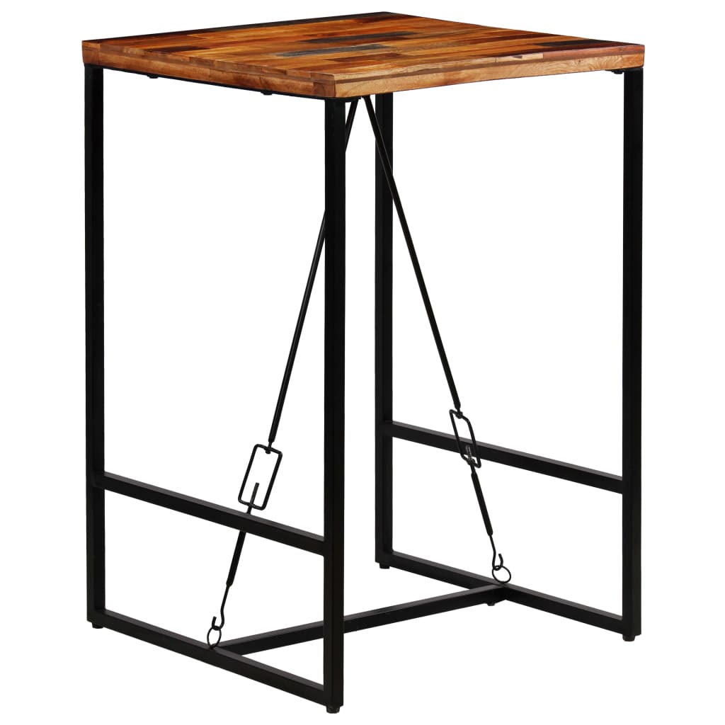 3-delige Barset massief gerecycled hout en echt geitenleer – afbeelding 4