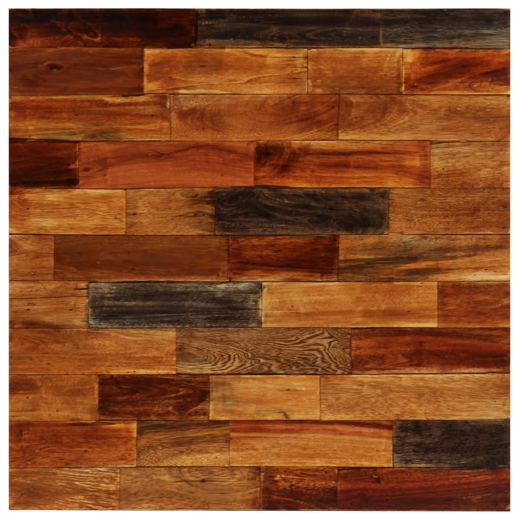 Bartafel 70x70x106 cm massief gerecycled hout – afbeelding 2