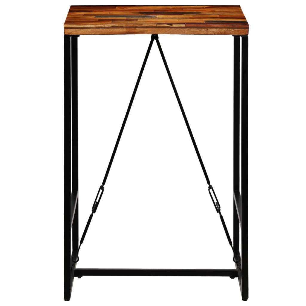 Bartafel 70x70x106 cm massief gerecycled hout – afbeelding 3