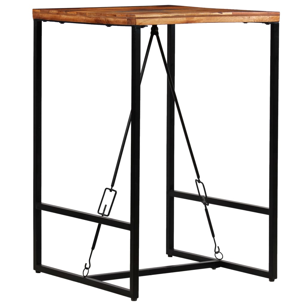 Bartafel 70x70x106 cm massief gerecycled hout – afbeelding 4