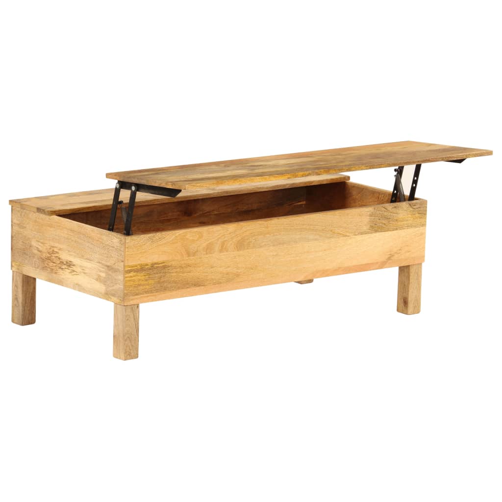 Salontafel 110x55x35 cm massief mangohout – afbeelding 1