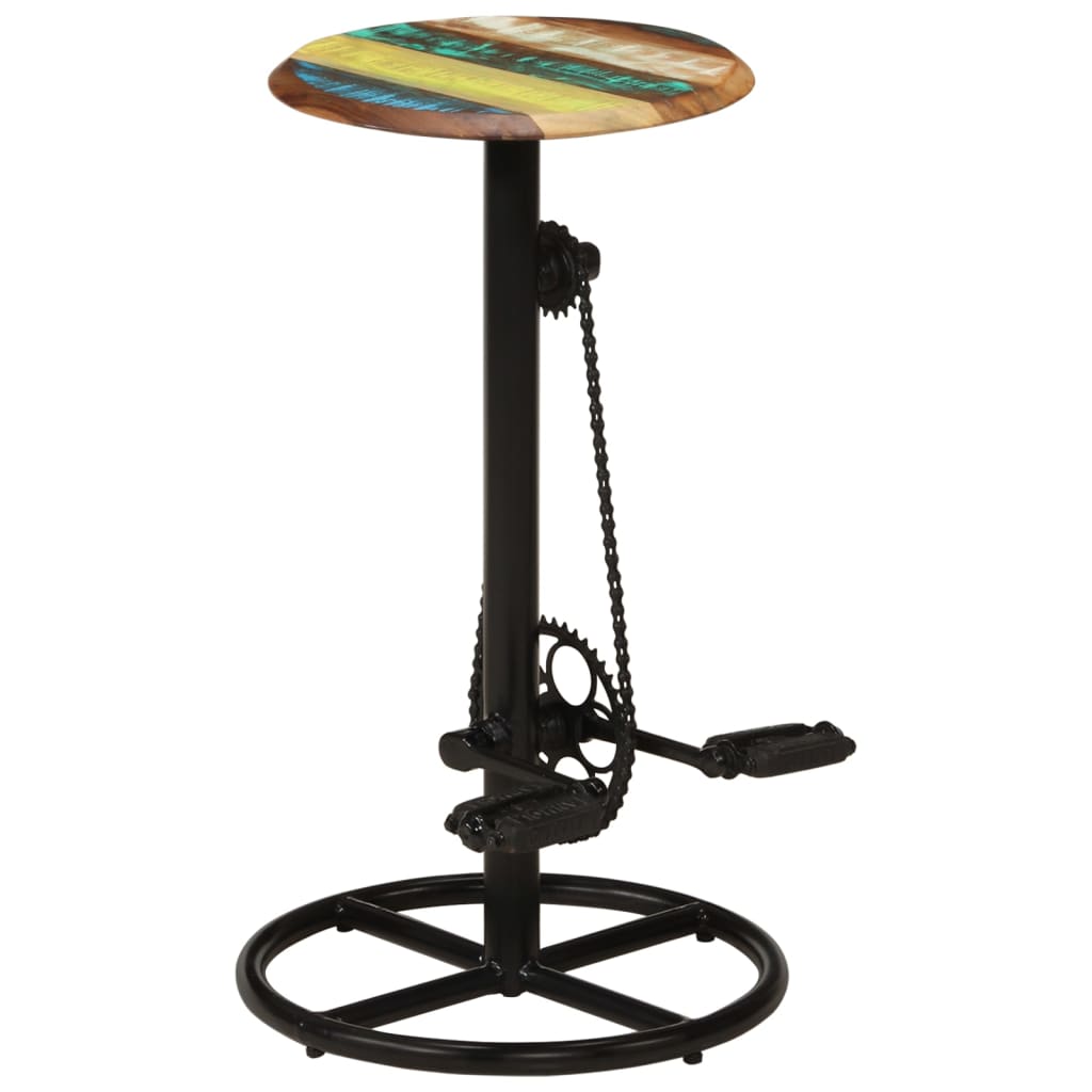 Barkrukken 2 st massief gerecycled hout – afbeelding 11