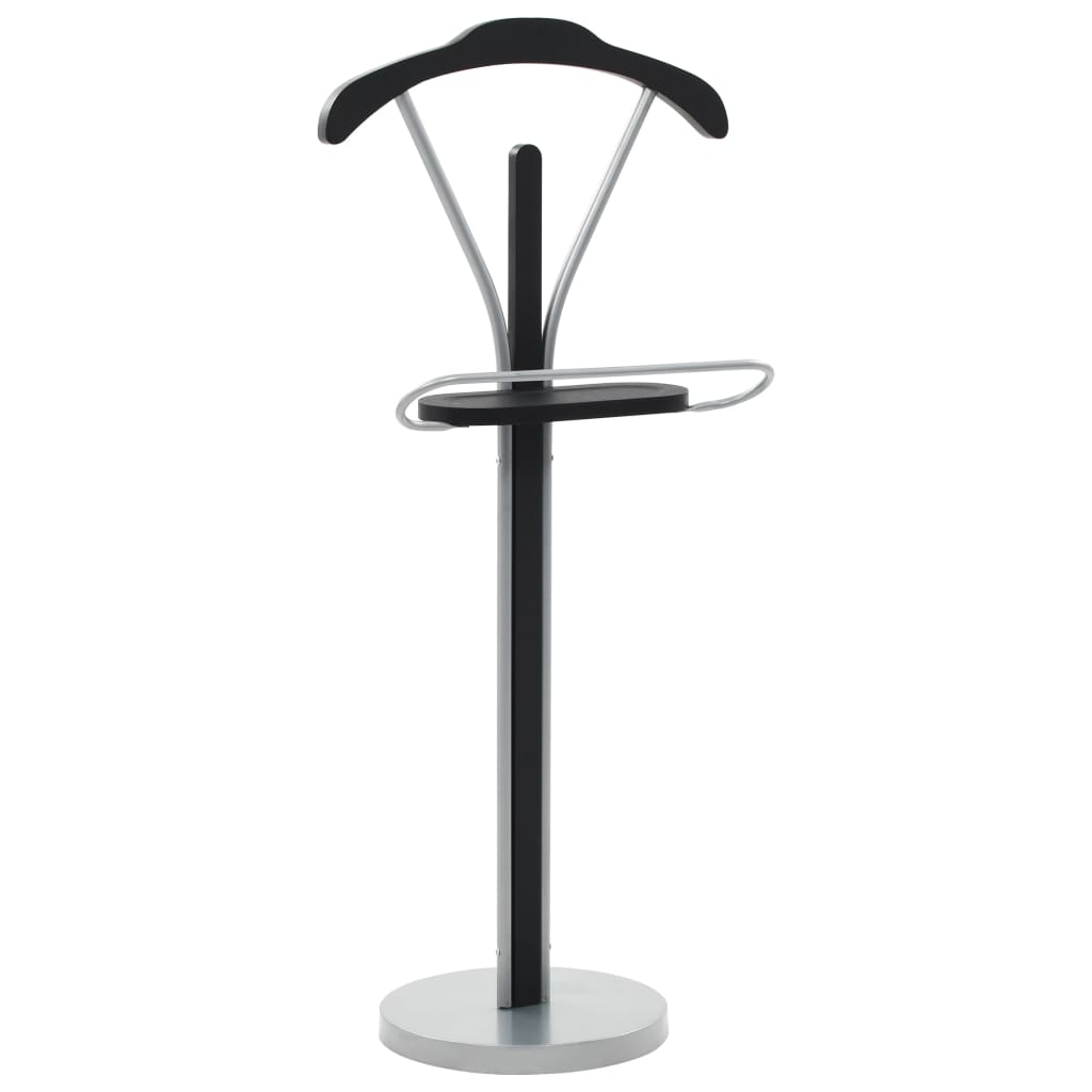 Kledingbutler 45x35x107 cm zwart en grijs – afbeelding 1