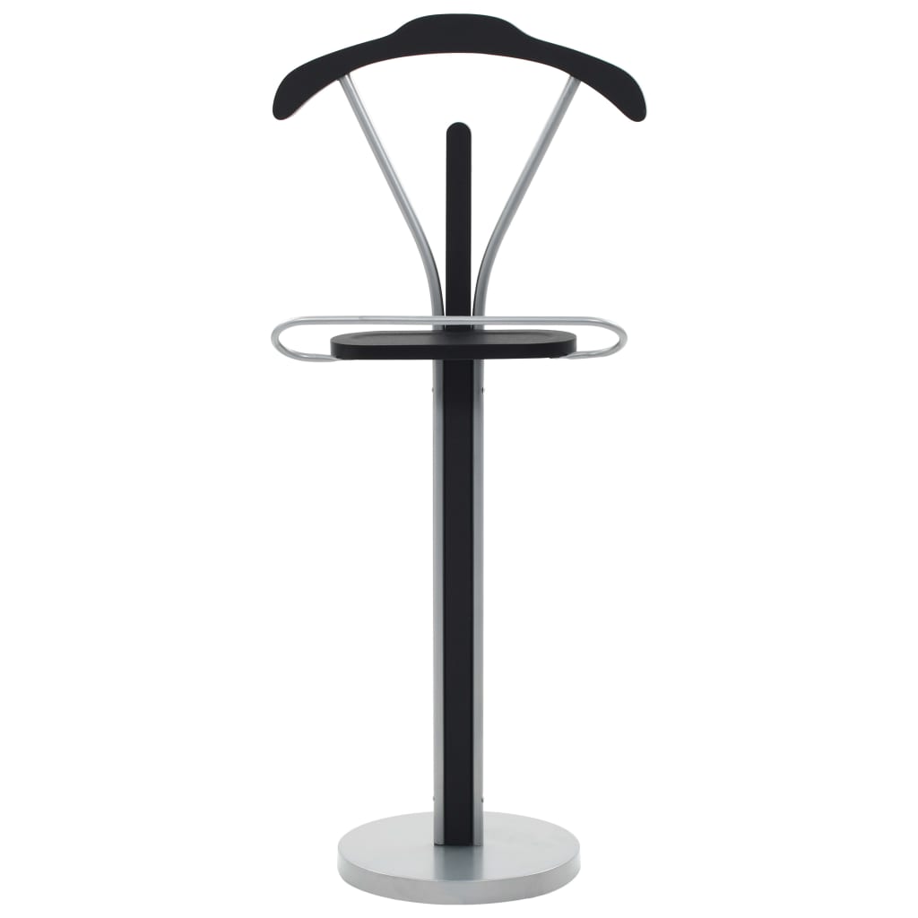 Kledingbutler 45x35x107 cm zwart en grijs – afbeelding 2