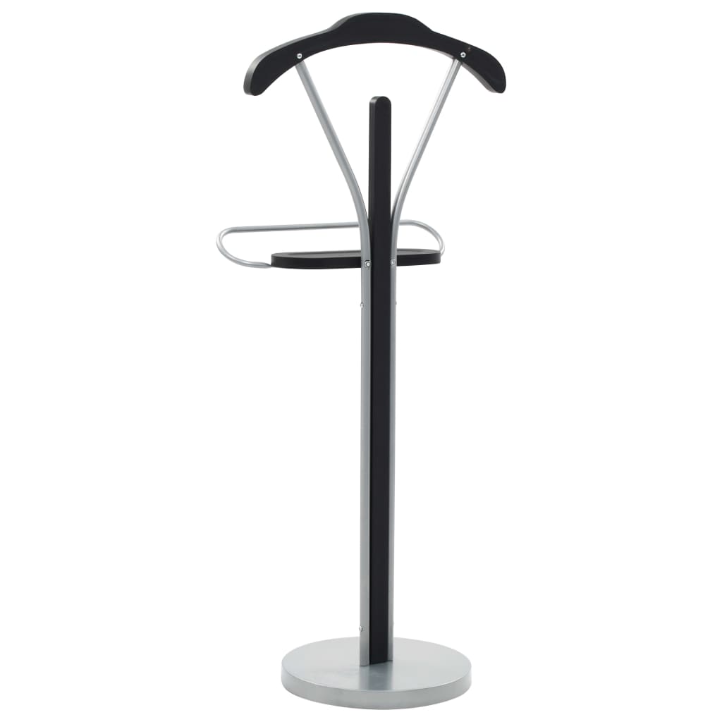 Kledingbutler 45x35x107 cm zwart en grijs – afbeelding 4