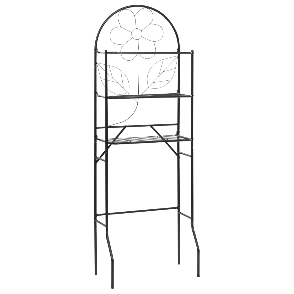 Badkamerrek 60x33x174 cm zwart – afbeelding 1