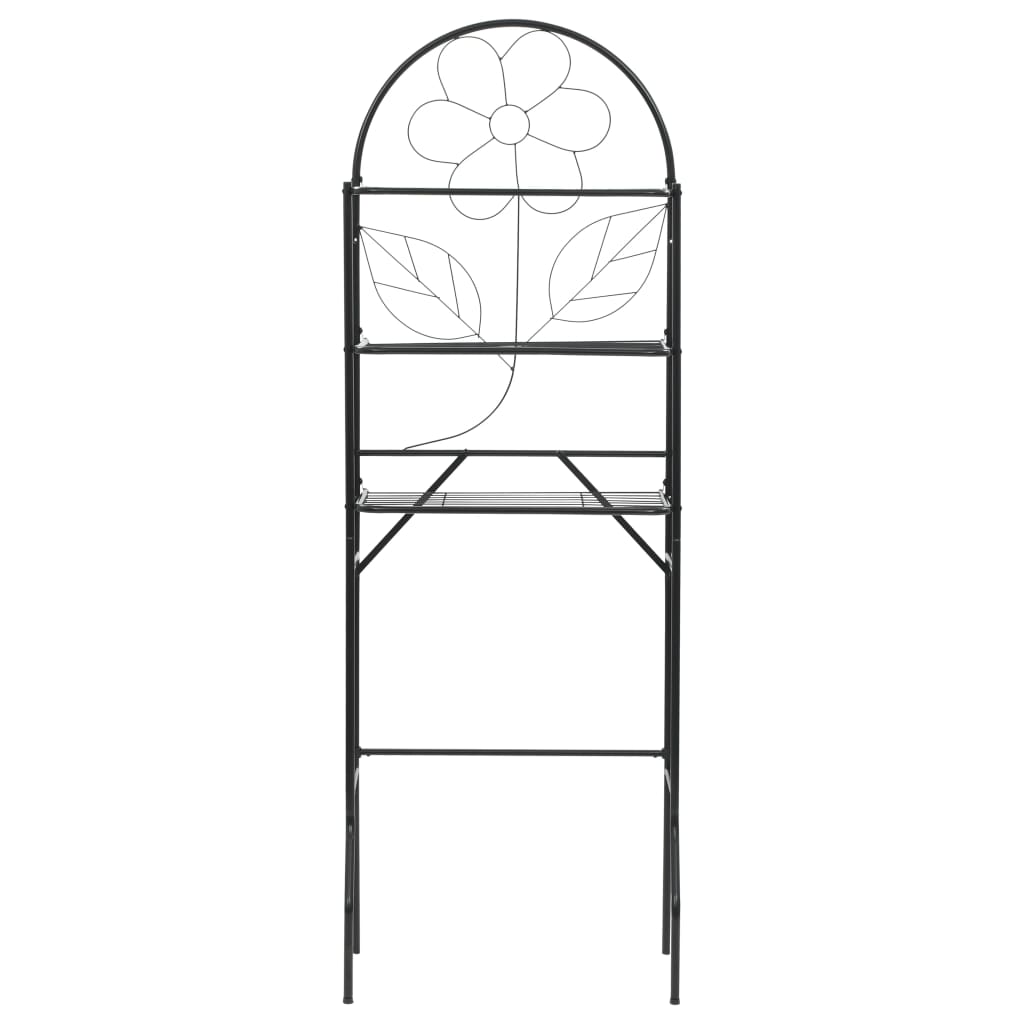 Badkamerrek 60x33x174 cm zwart – afbeelding 2