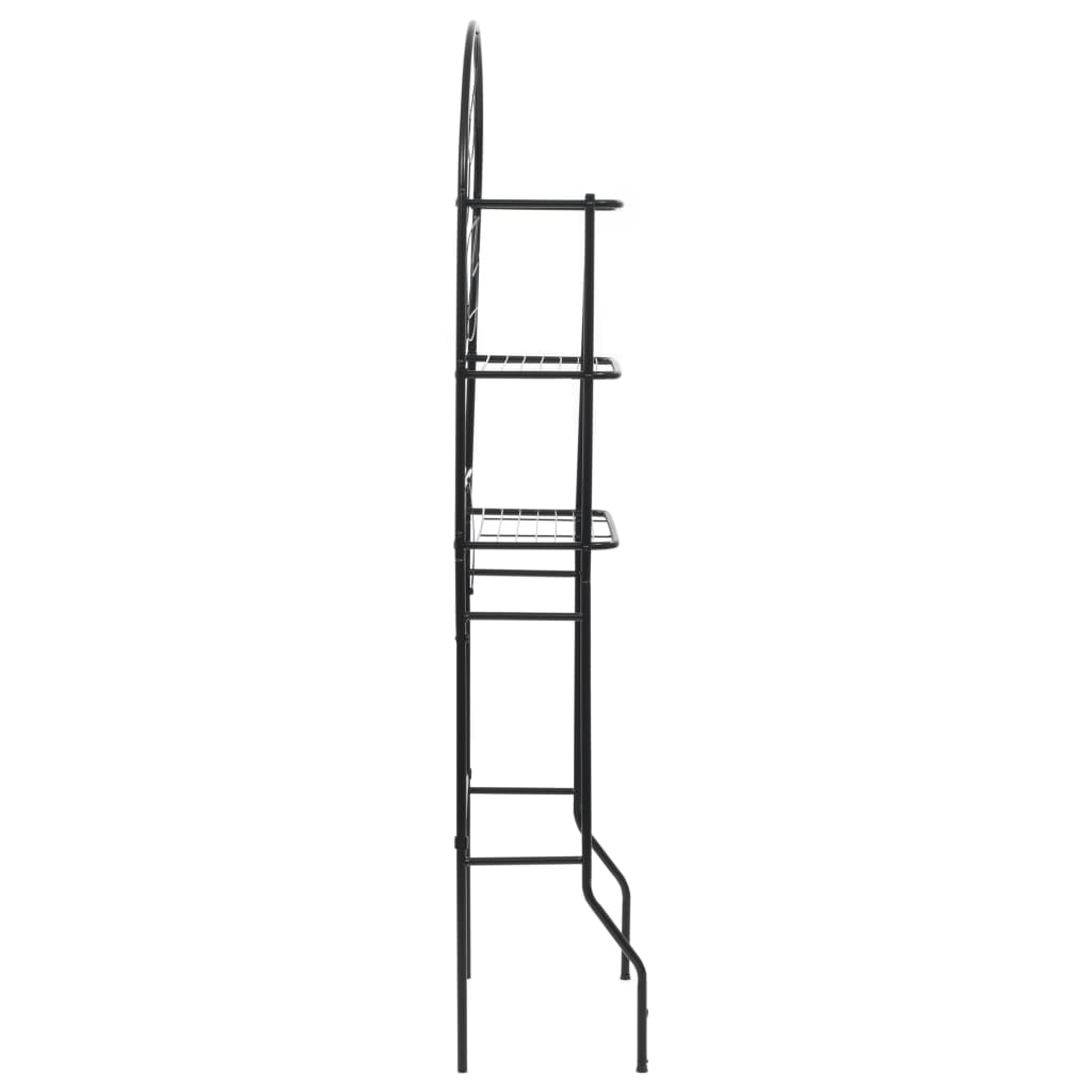 Badkamerrek 60x33x174 cm zwart – afbeelding 3