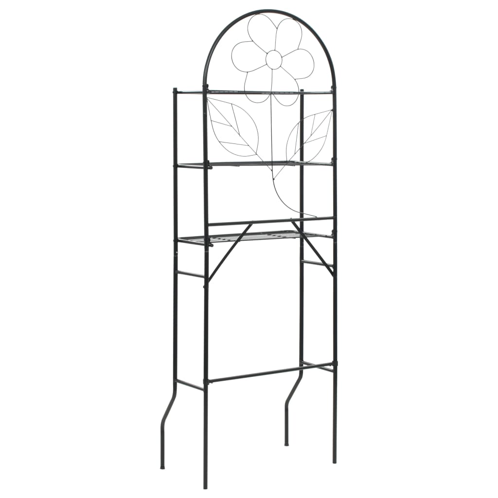 Badkamerrek 60x33x174 cm zwart – afbeelding 4
