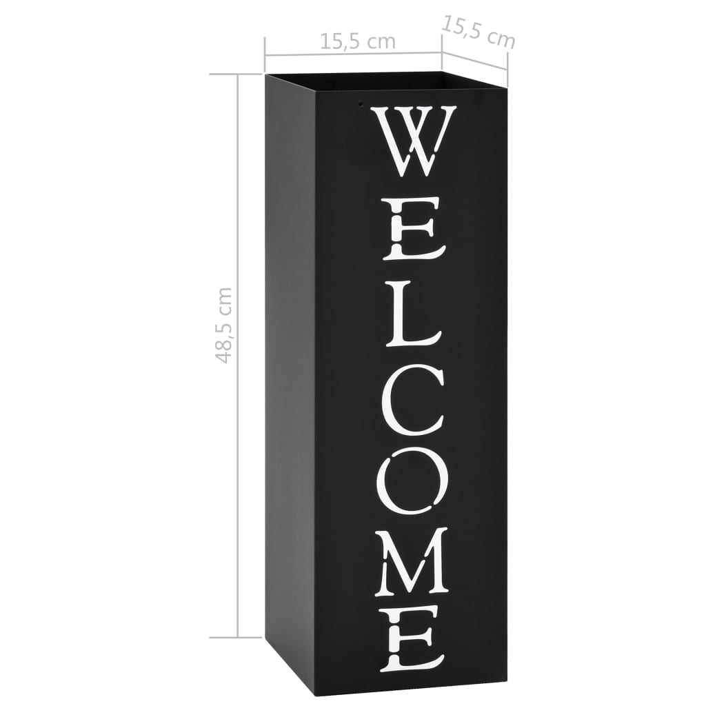 Parapluhouder Welcome staal zwart – afbeelding 6