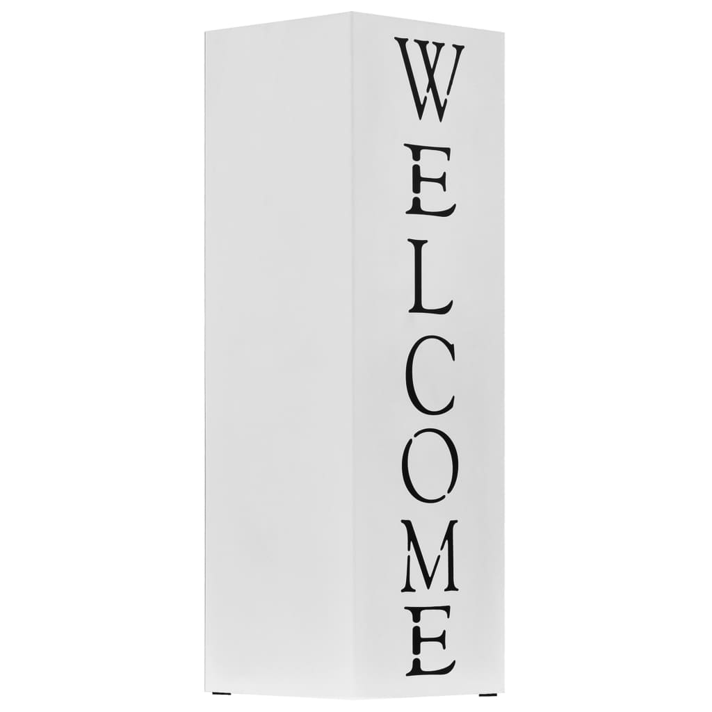 Parapluhouder Welcome staal wit – afbeelding 2