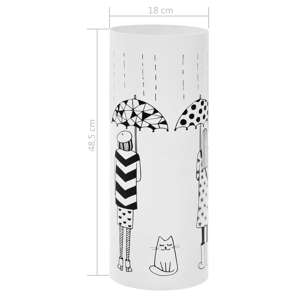 Parapluhouder vrouwen staal wit – afbeelding 6